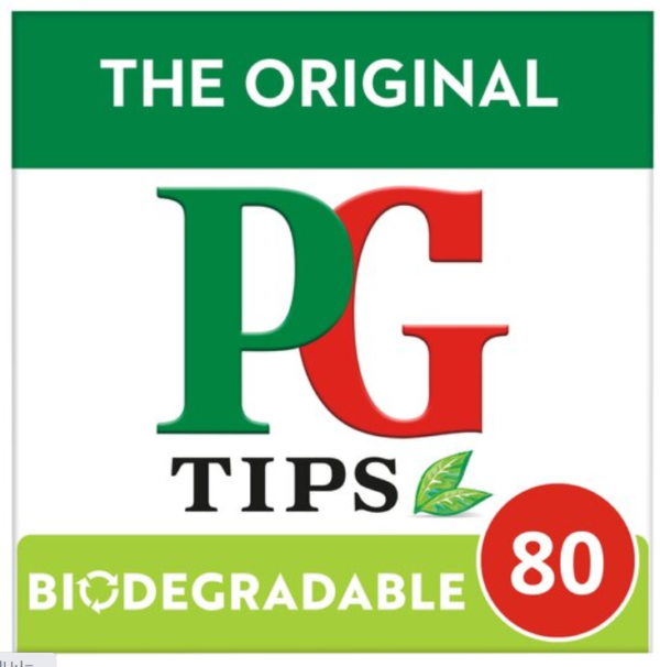 PG Tips 80 Original Black Tea Bags 232g