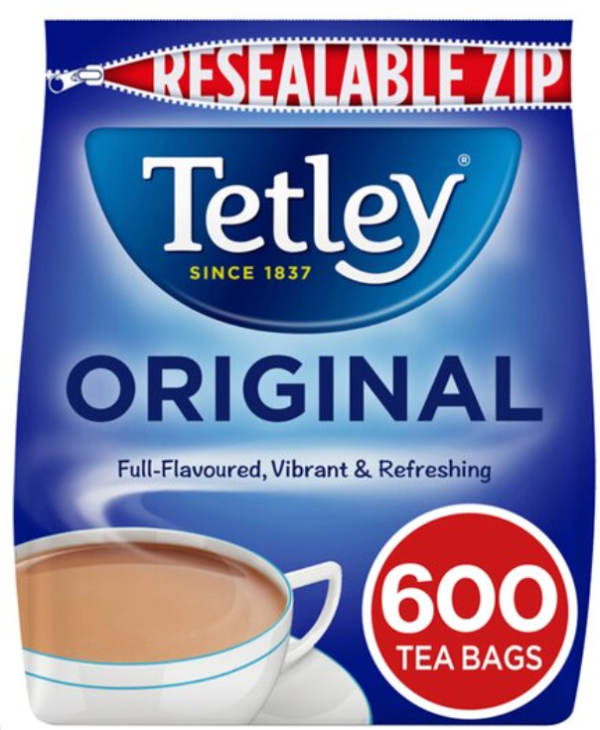 Tetley Original Tea Bags 600 Pack 1.875Kg