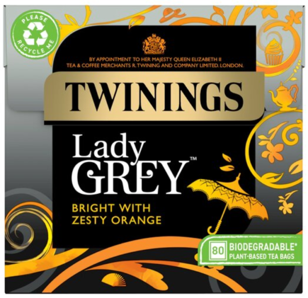 Twinings Lady Grey Tea Bags X80 200G
