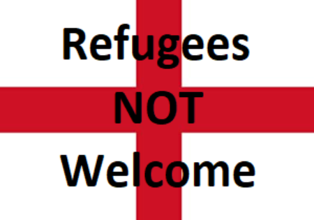 Refugees Not Welcome Flag